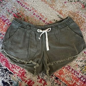 rip curl linen shorts Sz M